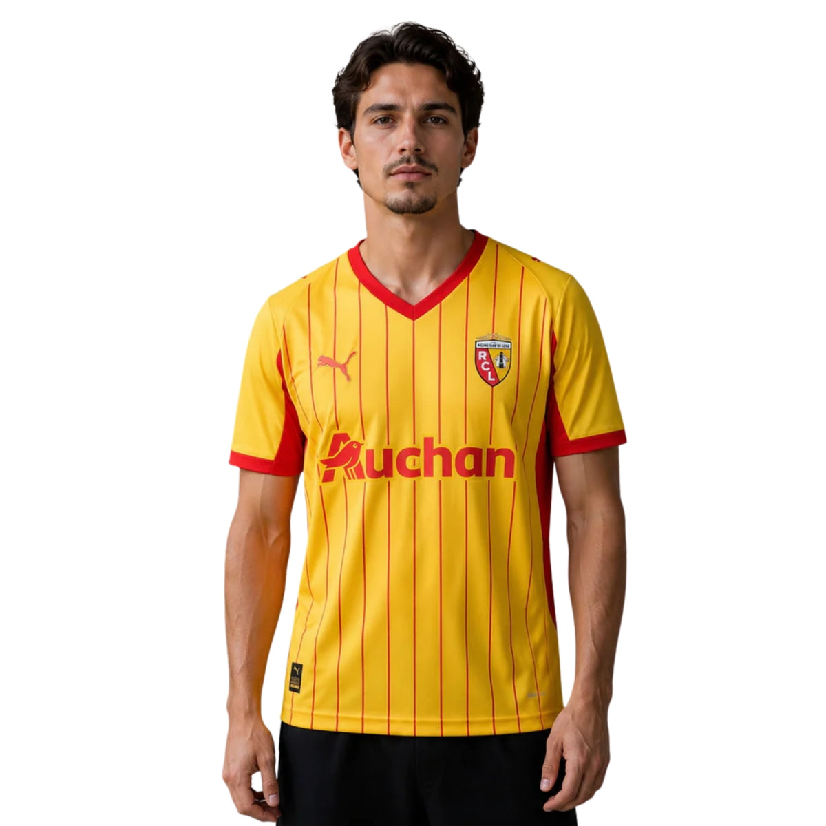 Maillot RC Lens Domicile 25/26, porté de face