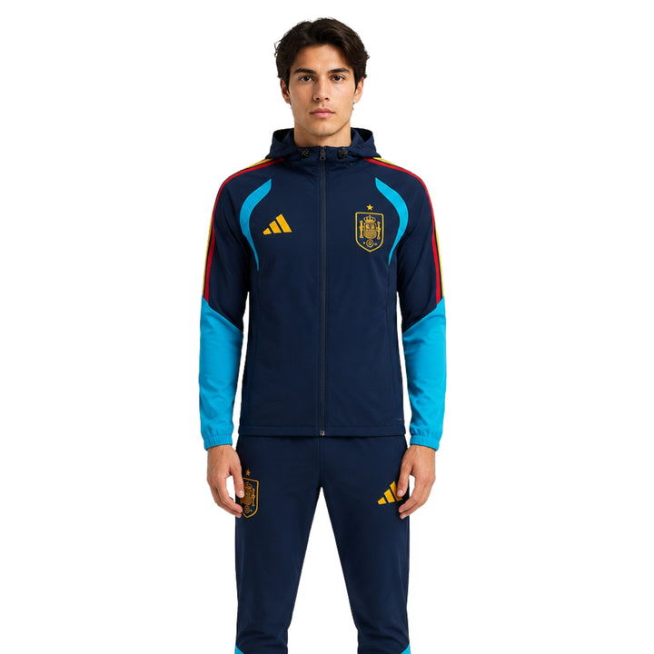 Spain 26/27 - Tracksuit - Full Zip - Navy Blue and Light Blue 2
