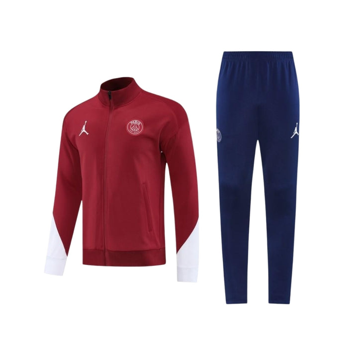 PSG 25/26 - Tracksuit - Full Zip - Burgundy and Navy Blue
