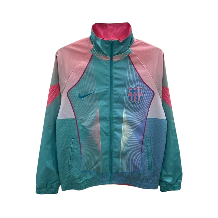 Reversible Windbreaker - Barcelona 25/26 - Mint Green and Pink