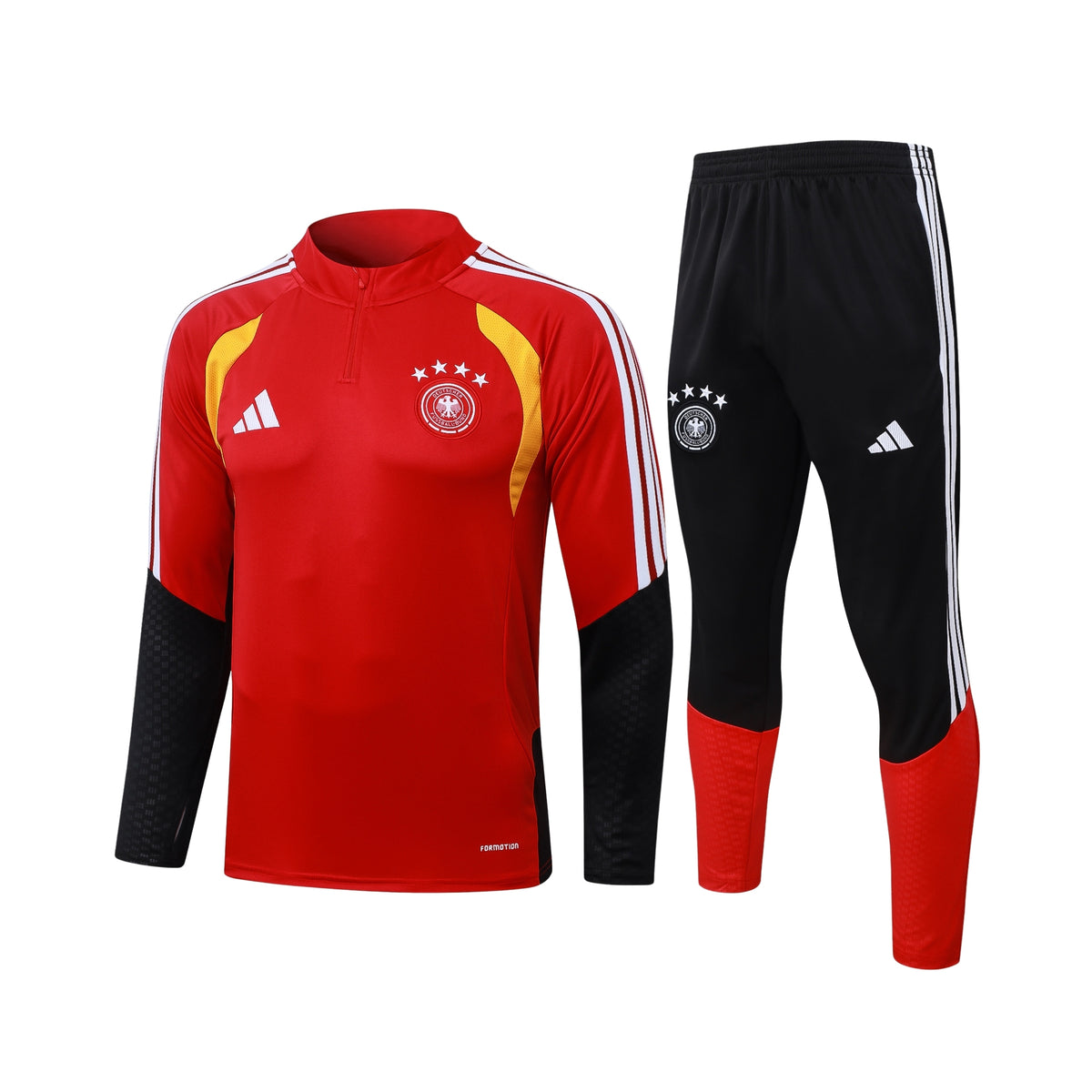 Allemagne 26/27 - Survêtement - 1/2 Zip - Rouge et Noir