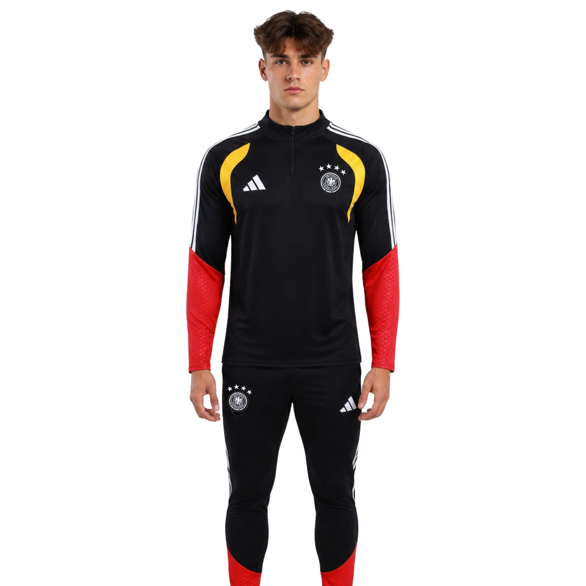 Germany 26/27 - Tracksuit - 1/2 Zip - Black, Yellow and Red