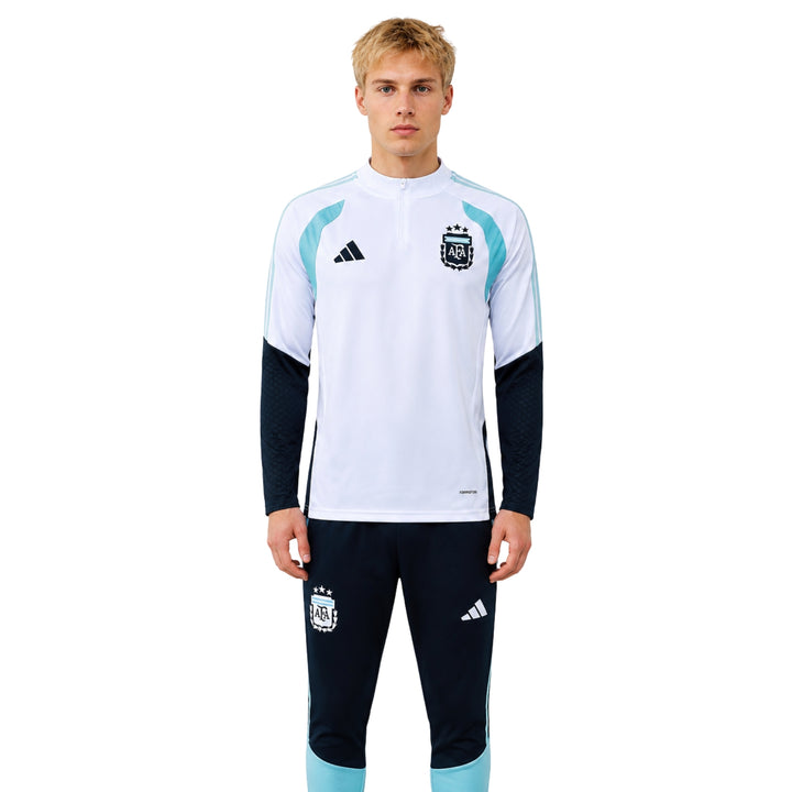 Argentina 26/27 - Tracksuit - 1/2 Zip - White and Light Blue