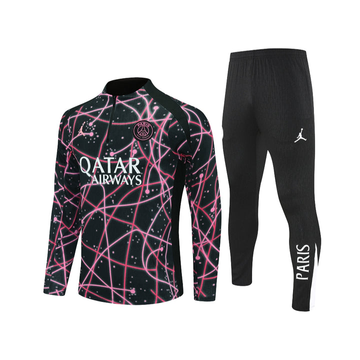 PSG 25/26 - Tracksuit - 1/2 Zip - Black and Pink