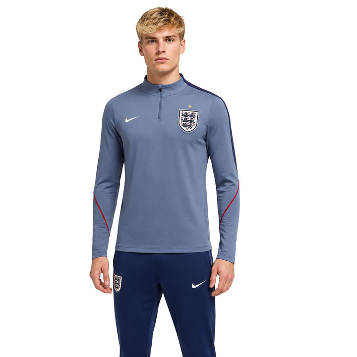 England 26/27 - Tracksuit - 1/2 Zip - Blue and Navy Blue