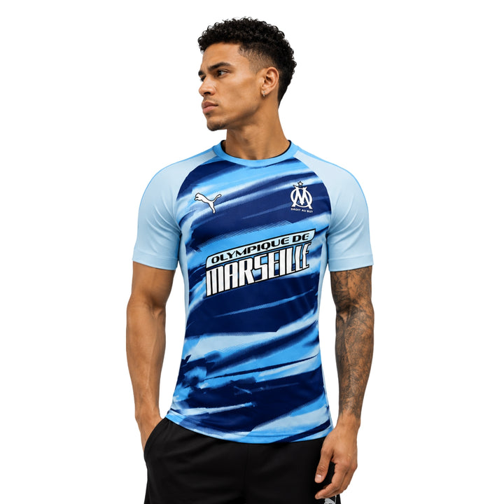 Olympique de Marseille Édition Spéciale 25/26 - Version Joueur - Bleu Clair et Bleu Foncé