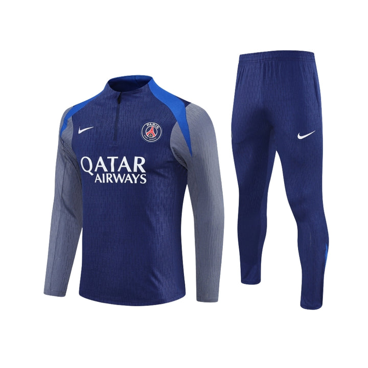 PSG 25/26 - Tracksuit - 1/2 Zip - Player Version - Blue and Grey