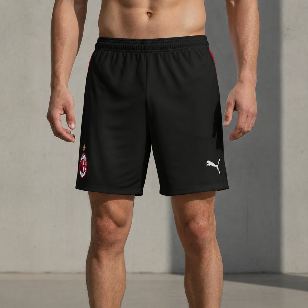 AC Milan Home 26/27 Shorts - Black and Pink