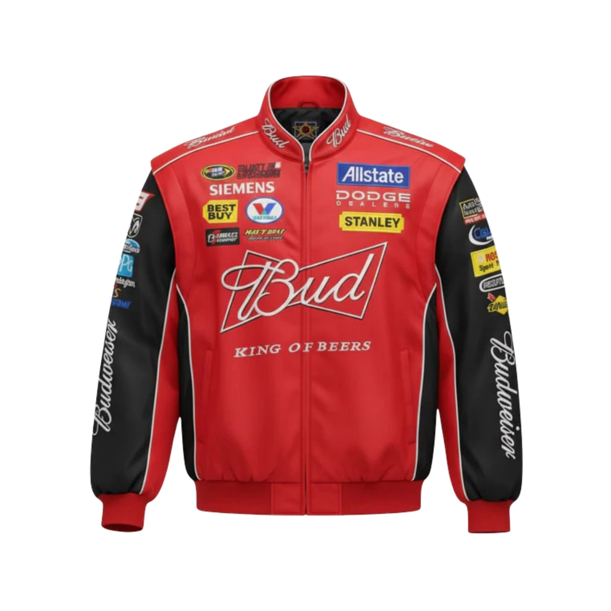 Veste Retro Budweiser Nascar - Rouge