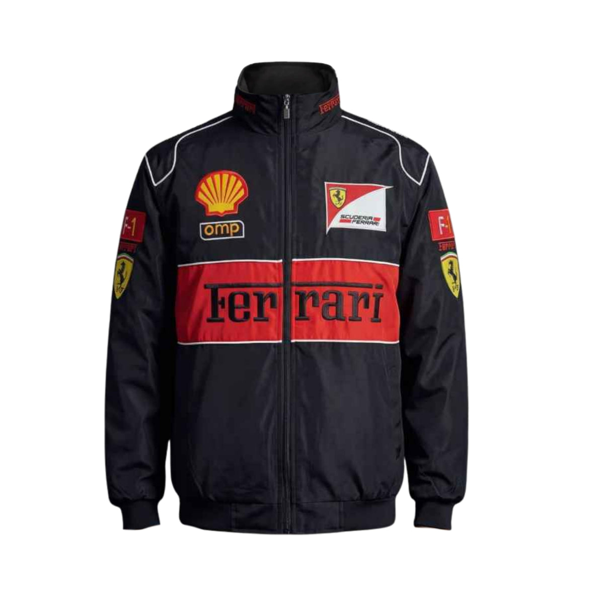 Veste Retro Ferrari Scuderia F1 - Noir et Rouge Ferrari