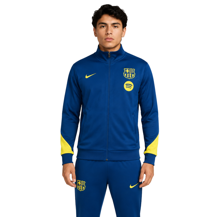 Barcelona 26/27 - Tracksuit - Full Zip - Navy Blue and Pink