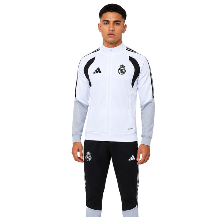 Real Madrid 26/27 - Tracksuit - Full Zip - White and Black