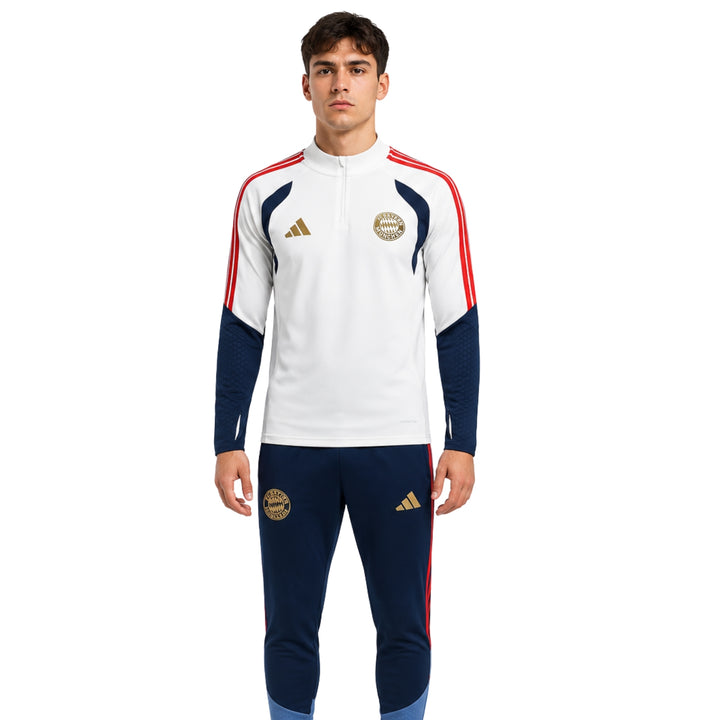 Bayern Munich 26/27 - Tracksuit - 1/2 Zip - White and Navy Blue