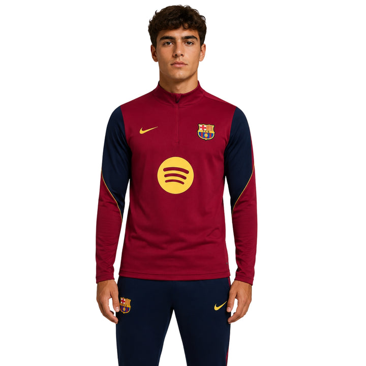Barcelona 26/27 - Tracksuit - 1/2 Zip - Red and Blue