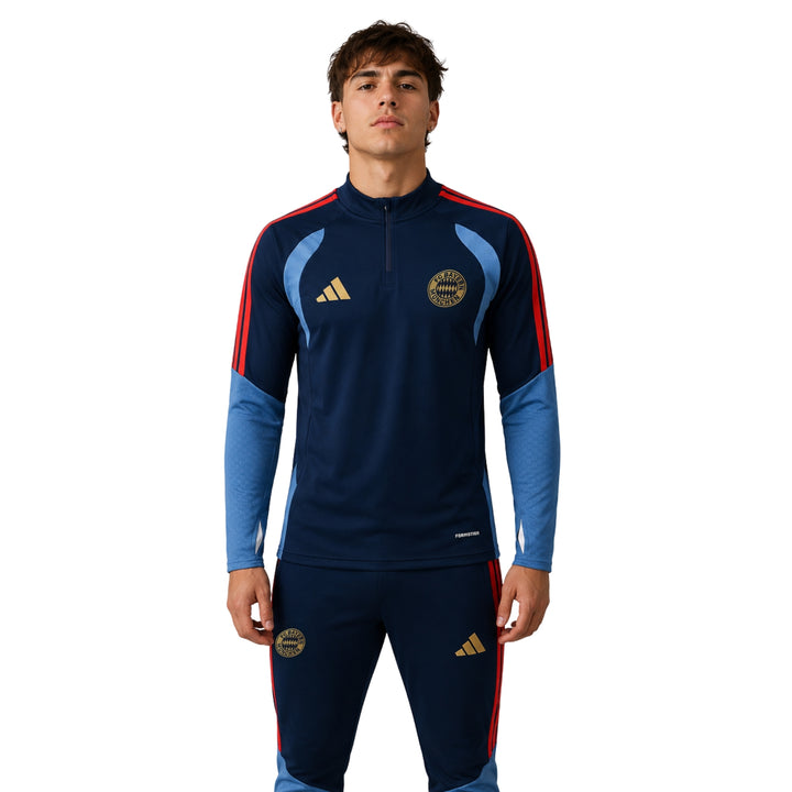 Bayern Munich 26/27 - Tracksuit - 1/2 Zip - Navy Blue and Light Blue