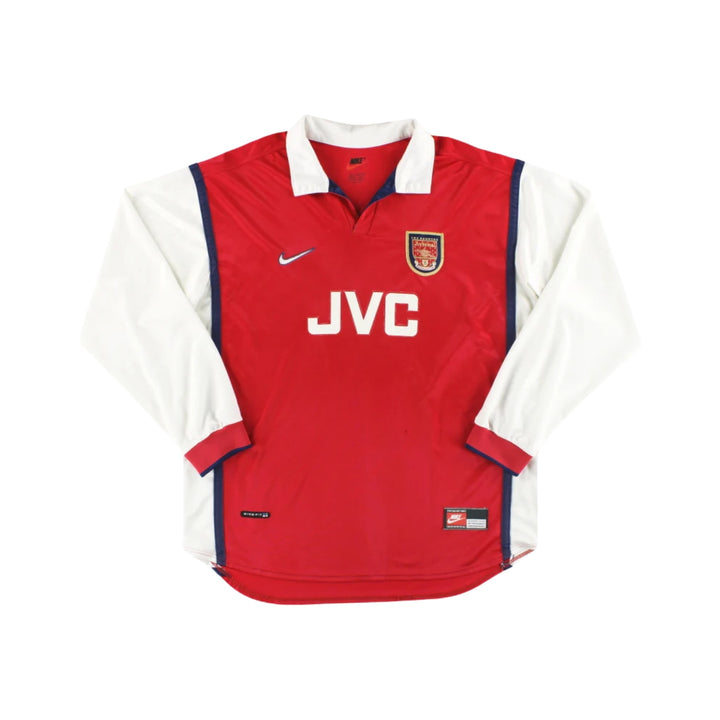 Arsenal Home 98/99 - Long Sleeve - Red and White