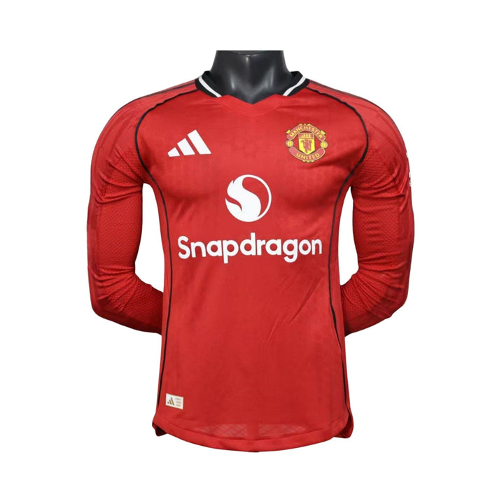 Manchester United Home 25/26 - Long Sleeve - Player Version