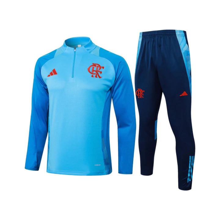 Flamengo 25/26 - Tracksuit - 1/2 Zip - Light Blue and Navy Blue